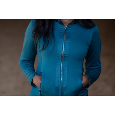 Veste polaire Equestrian Stockholm femme Bleu aurore