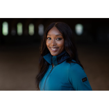 Veste polaire Equestrian Stockholm femme Bleu aurore