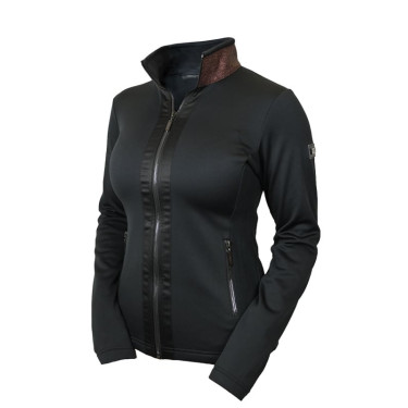 Veste polaire Equestrian Stockholm femme Acajou scintillant