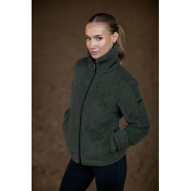 Veste polaire Teddy Equestrian Stockholm femme Vert avenue