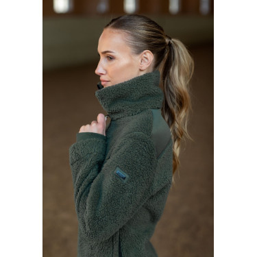 Veste polaire Teddy Equestrian Stockholm femme Vert avenue