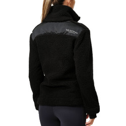 Dames Teddy-fleecejas Equestrian Stockholm Zwart