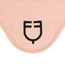 Bonnet anti-mouches Equestro cube stretch technical avec logo Rose caméo Bonnet anti-mouches Equestro cube stretch technical avec logo Rose caméo