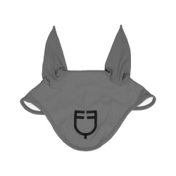 Bonnet anti-mouches Equestro cube stretch technical avec logo Gris givré Bonnet anti-mouches Equestro cube stretch technical avec logo Gris givré