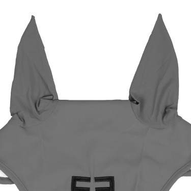 Bonnet anti-mouches Equestro cube stretch technical avec logo Gris givré Bonnet anti-mouches Equestro cube stretch technical avec logo Gris givré