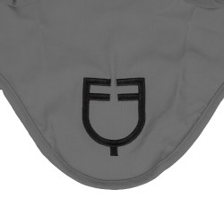 Bonnet anti-mouches Equestro cube stretch technical avec logo Gris givré Bonnet anti-mouches Equestro cube stretch technical avec logo Gris givré