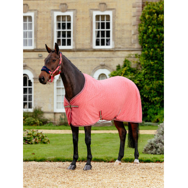 Couverture Polaire Monogramme Arika LeMieux Cranberry Rose