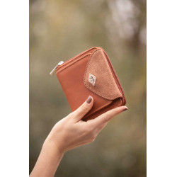 Porte Monnaie Pénélope Clémence Cognac Marron