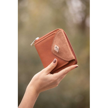 Porte Monnaie Pénélope Clémence Cognac Marron