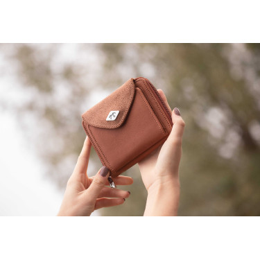 Porte Monnaie Pénélope Clémence Cognac Marron