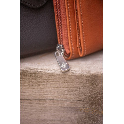 Porte Monnaie Pénélope Clémence Cognac Marron