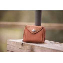 Porte Monnaie Pénélope Clémence Cognac Marron