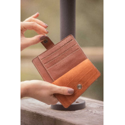 Porte-Carte Pénélope Cartoon Cognac Marron