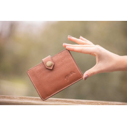 Porte-Carte Pénélope Cartoon Cognac Marron