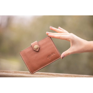 Porte-kaarthouder Pénélope Cartoon Cognac Bruin