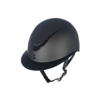 Alarion Diamond HKM Rijhelm Zwart / zilverkleurig
