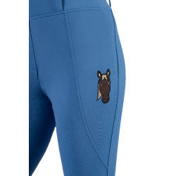 Legging Mia volledig siliconen zitvlak HKM Blauw