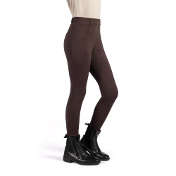 Legging Mia fond 1/1 en silicone HKM Marron foncé Legging Mia fond 1/1 en silicone HKM Marron foncé