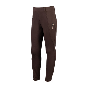 Legging Mia fond 1/1 en silicone HKM Marron foncé Legging Mia fond 1/1 en silicone HKM Marron foncé
