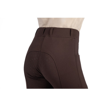Legging Mia fond 1/1 en silicone HKM Marron foncé Legging Mia fond 1/1 en silicone HKM Marron foncé