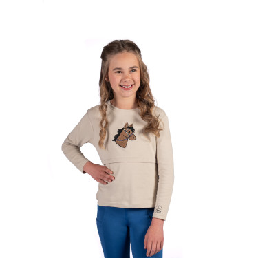 Polo à manches longues Mia HKM Beige Polo à manches longues Mia HKM Beige