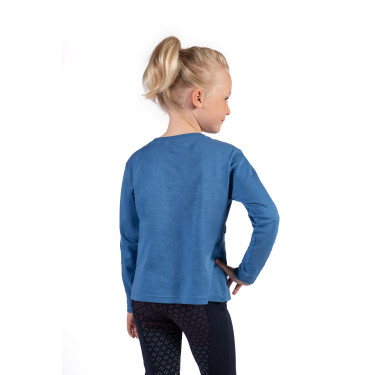 Mia HKM lange mouwen poloshirt Blauw Mia HKM lange mouwen poloshirt Blauw