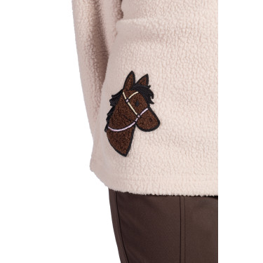 Kinderfleece trui Mia HKM Beige