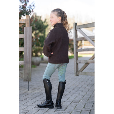 Kinderfleece trui Mia HKM Donkerbruin