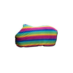 Couverture séchante Rainbow pour shettys HKM Rayures multicolores Couverture séchante Rainbow pour shettys HKM Rayures multicolores