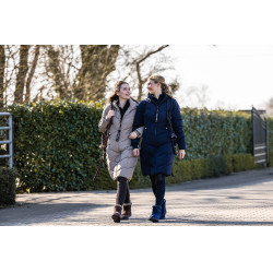 Lange gewatteerde jas Toronto HKM Donkerblauw