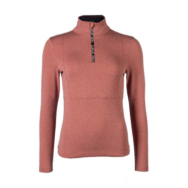 T-shirt fonctionnel Supersoft II HKM Cuivre Marron