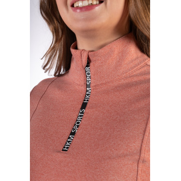 T-shirt fonctionnel Supersoft II HKM Cuivre Marron