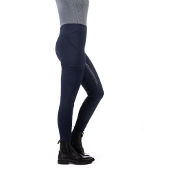 Legging Rio fond 1/1 en silicone HKM Bleu foncé Legging Rio fond 1/1 en silicone HKM Bleu foncé