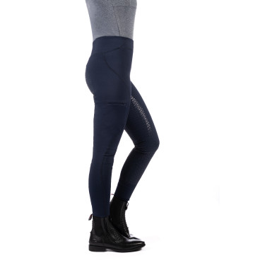 Legging Rio fond 1/1 en silicone HKM Bleu foncé Legging Rio fond 1/1 en silicone HKM Bleu foncé