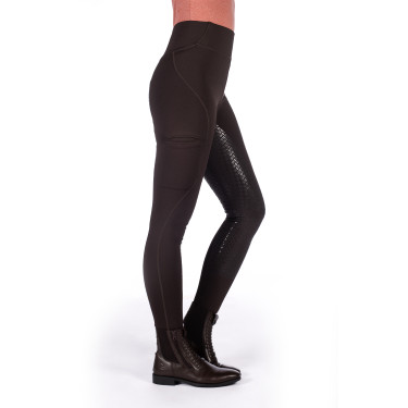 Legging Rio fond 1/1 en silicone HKM Marron foncé Legging Rio fond 1/1 en silicone HKM Marron foncé
