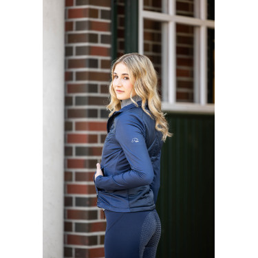 Veste bi-matières Prag II Style HKM Bleu foncé