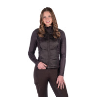 Prag II Style HKM jas in twee materialen Donkerbruin