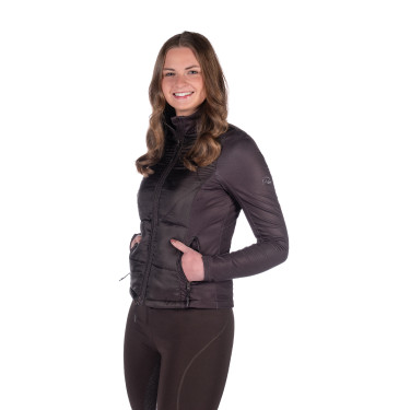 Veste bi-matières Prag II Style HKM Marron foncé Veste bi-matières Prag II Style HKM Marron foncé