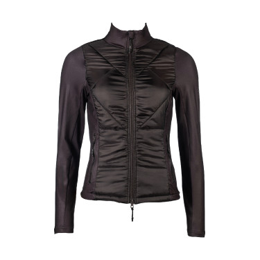 Veste bi-matières Prag II Style HKM Marron foncé Veste bi-matières Prag II Style HKM Marron foncé