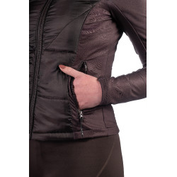 Veste bi-matières Prag II Style HKM Marron foncé Veste bi-matières Prag II Style HKM Marron foncé