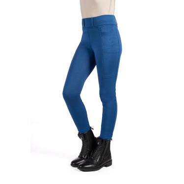 Legging Lana II stijl full seat 1/1 in siliconen HKM Blauw