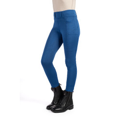Legging Lana II Style fond 1/1 en silicone HKM Bleu Legging Lana II Style fond 1/1 en silicone HKM Bleu