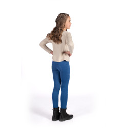 Legging Lana II stijl full seat 1/1 in siliconen HKM Blauw