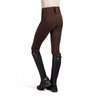 Legging Lana II stijl full seat 1/1 in siliconen HKM Donkerbruin