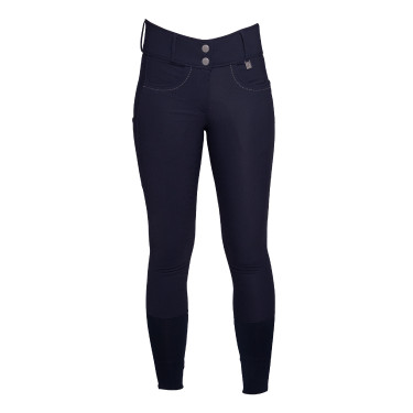 Pantalon Arezzo met siliconen kniestukken Lauria Garrelli Donkerblauw