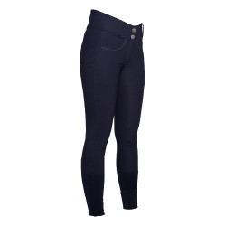 Pantalon Arezzo met siliconen kniestukken Lauria Garrelli Donkerblauw