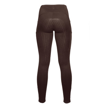 Legging Arezzo fullseat in siliconen Lauria Garrelli Donkerbruin