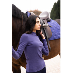 Polo à manches longues Arezzo Soft Lauria Garrelli Indigo Bleu