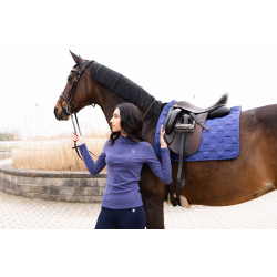 Polo à manches longues Arezzo Soft Lauria Garrelli Indigo Bleu