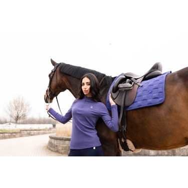 Polo à manches longues Arezzo Soft Lauria Garrelli Indigo Bleu